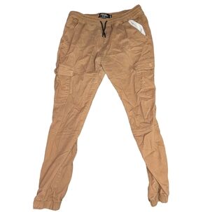 Men's Urban Heritage Men's Brown Cargo Joggers Size XL